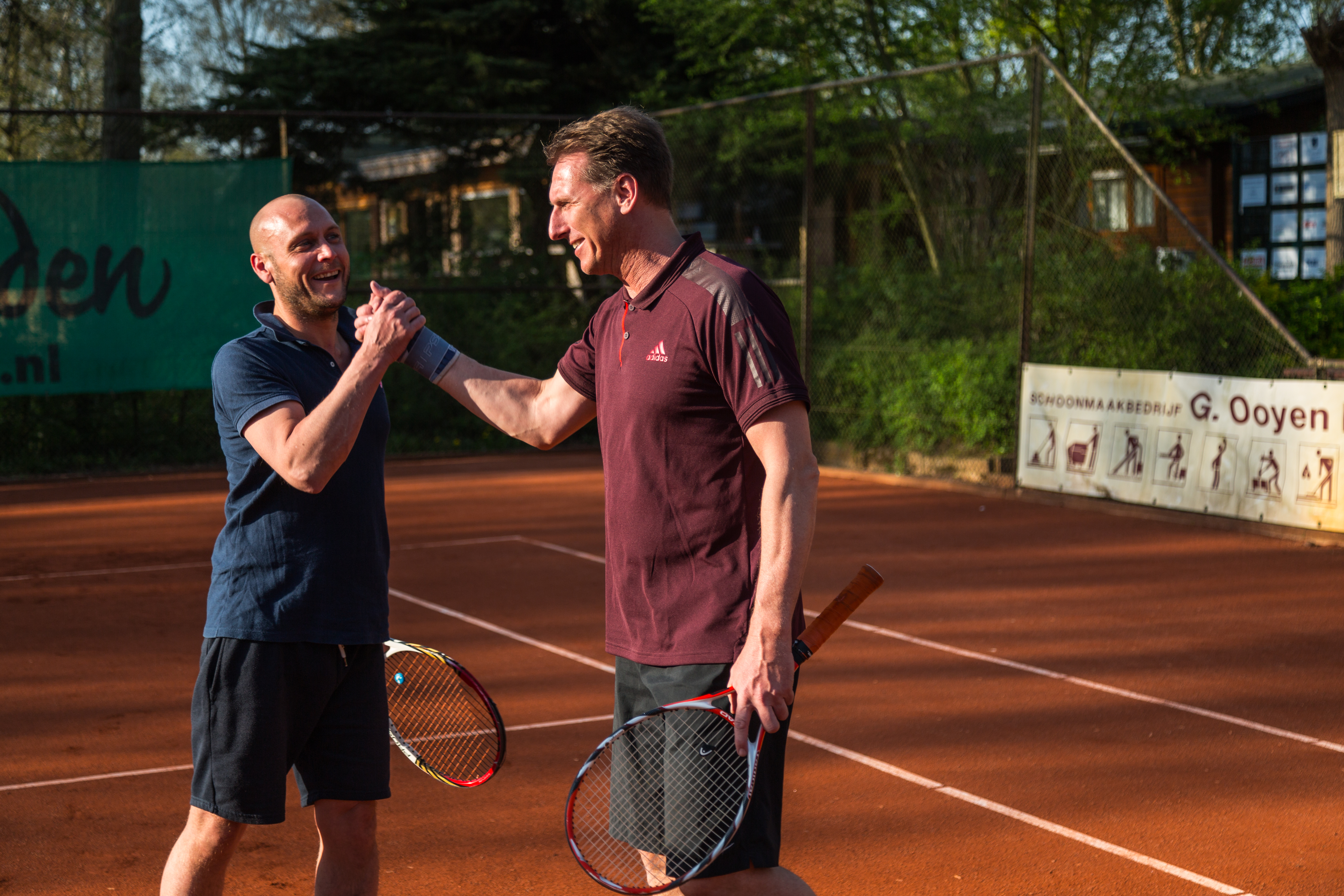 Mannen dubbelspel felicitatie